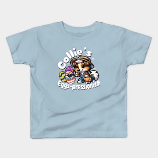 Collie Cute Dog Easter Kids T-Shirt